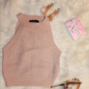 Sweater crop top